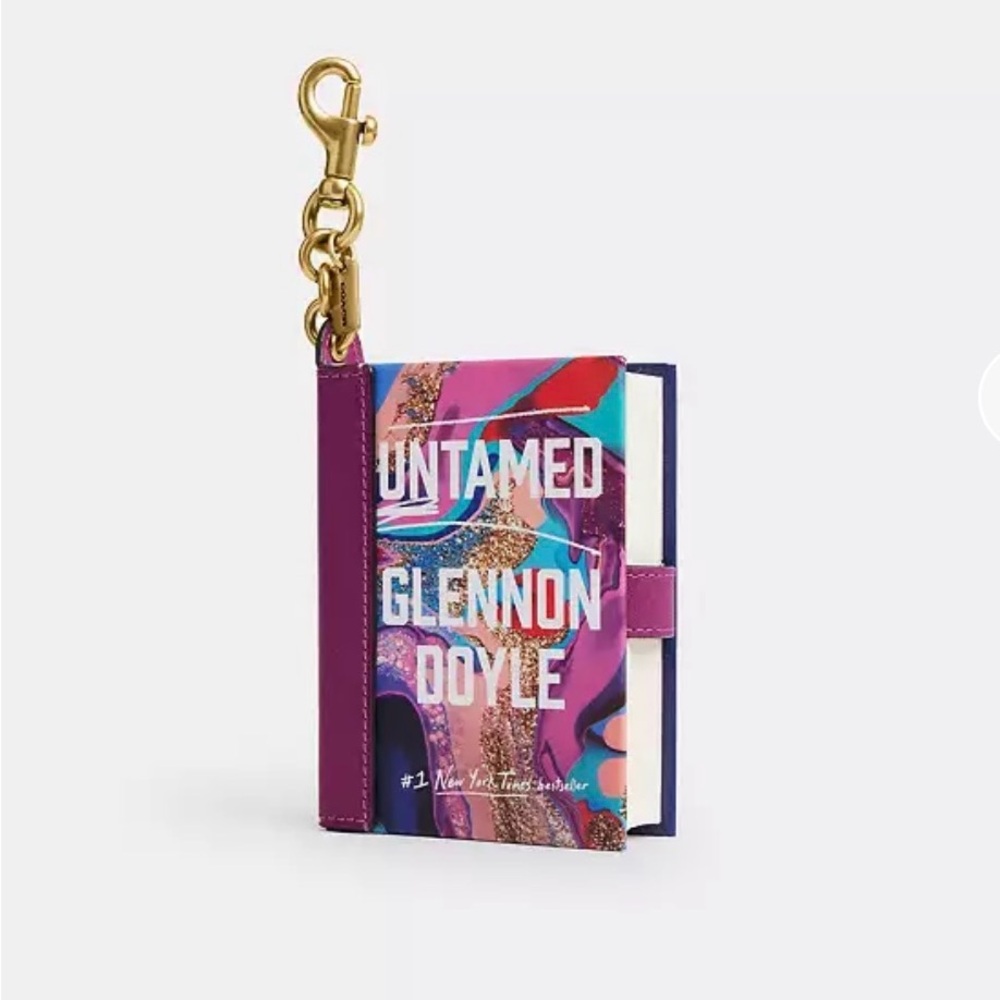 SOLD 🛍️ Coach Book Bag Charm - Untamed By Glennon Doyle - Picture 1 of 8